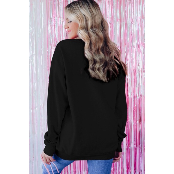 Merry and Bright Black Sweatshirt - Picture 2 of 2